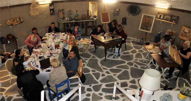 150 yıllık su sarnıcı sanat atölyesine dönüştü