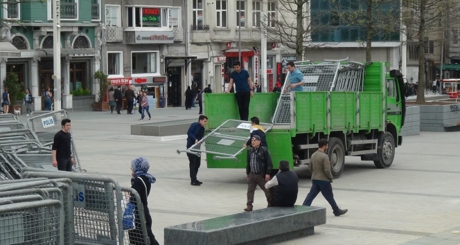 Taksim&#039;de 1 Mayıs önlemleri