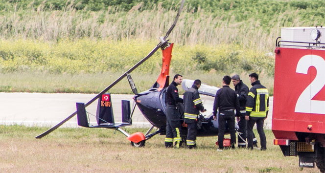 Edremit&#039;te helikopter kazası