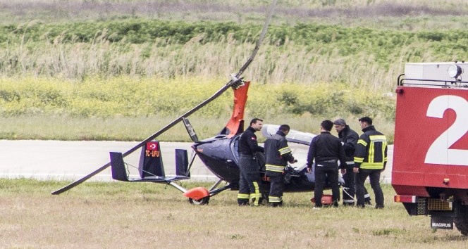 Edremit’te helikopter kazası