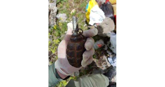 Gercüş’te PKK’ya ait el bombası ve yaşam malzemesi ele geçirildi