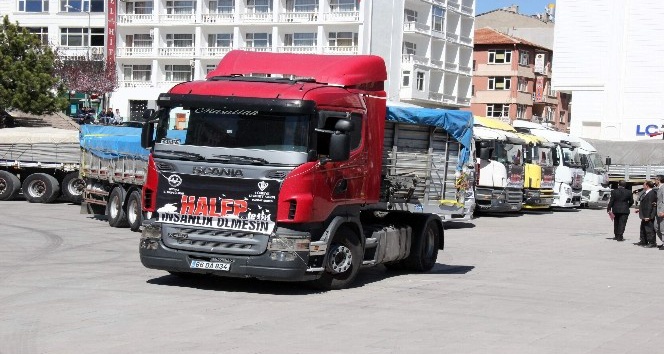 Yozgat’tan Haleplilere 11 tır un yardımı