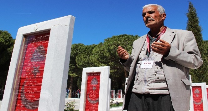 Şehit Fethi Sekin’in babası Çanakkale şehitliklerini gezdi