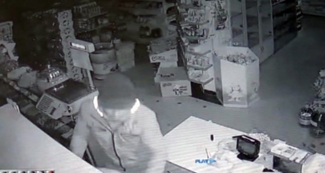 Market hırsızı güvenlik kamerası sayesinde 45 dakikada yakalandı
