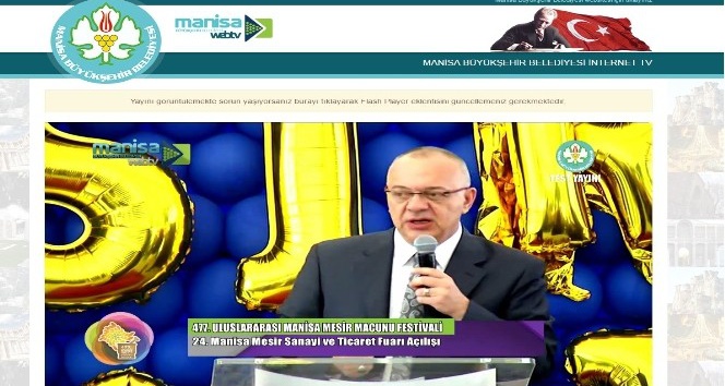 Manisa Büyükşehir Web TV yayına başladı