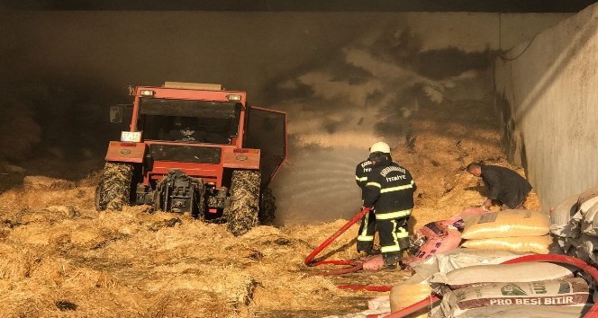 Kahramanmaraş’ta besi çiftliğinde yangın