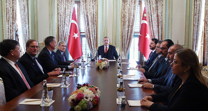 Erdoğan Atlantik Konseyi Yönetim Kurulu’nu kabul etti