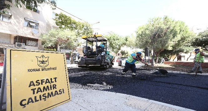 Konak’ın sokaklarına 40 bin ton asfalt