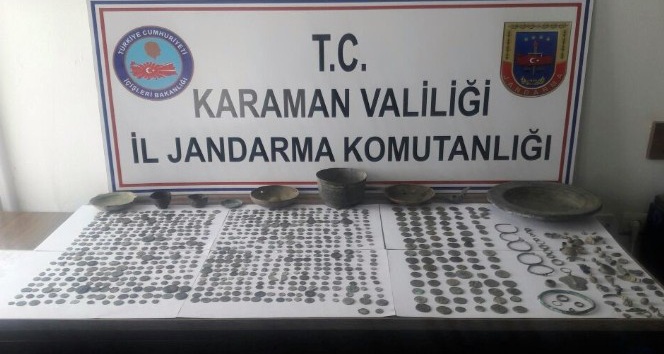 Karaman’da tarihi eser kaçakçılığı