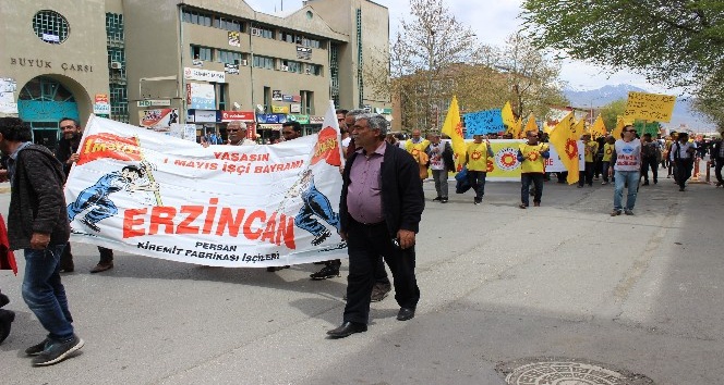 Erzincan da 1 Mayıs kutlaması
