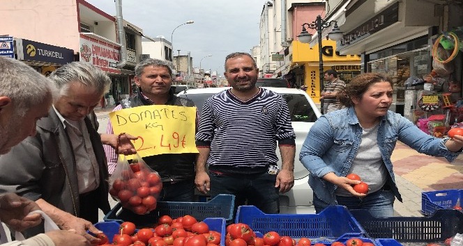 Domatis fiyatlarını protesto, vatandaşa yaradı