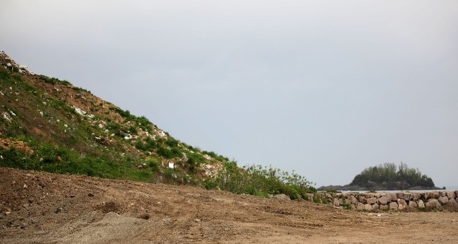 Giresun’da ada manzaralı çöplükte son nokta koyuldu