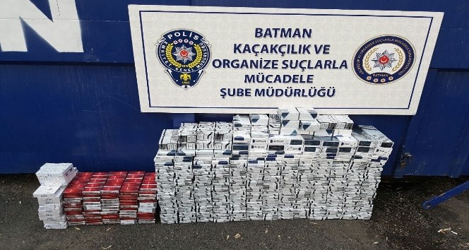 Batman’da 6 bin 815 paket kaçak sigara ele geçirildi