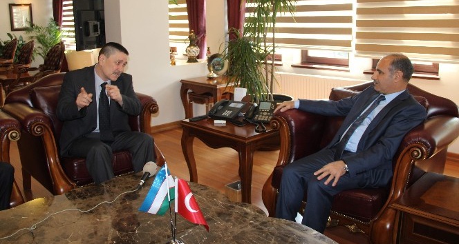 Özbekistan Ankara Büyükelçisi Kadyrov’dan Vali Aktaş’a Ziyaret