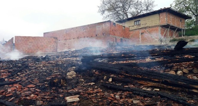 Kastamonu’da yangın: 5 ev, 4 ahır ve 1 samanlık kül oldu