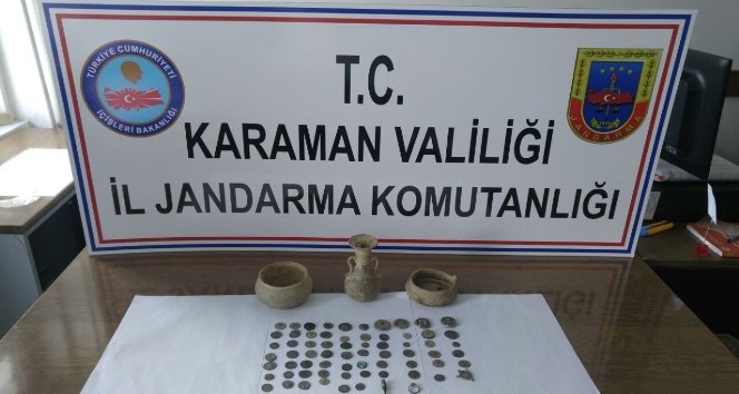 Otomobilden çok sayıda tarihi eser çıktı