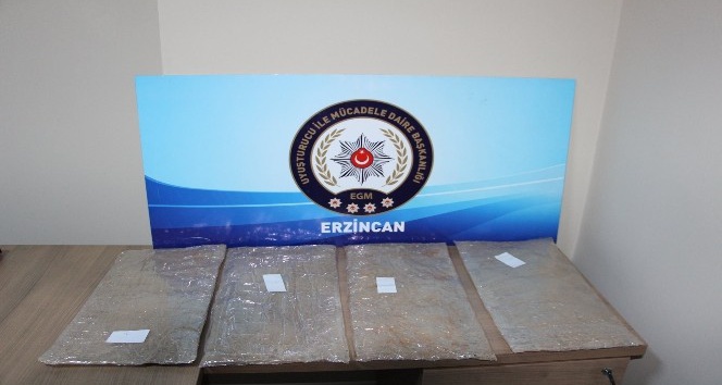 Erzincan’da eroin operasyonu