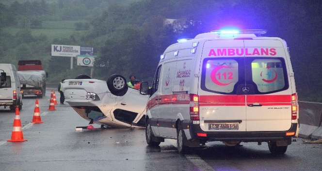 Bolu TEM’de kaza: 5 yaralı