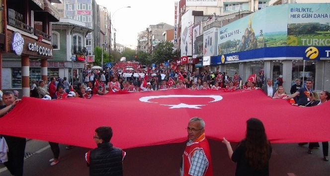 Tekirdağ’da dev 19 Mayıs yürüyüşü