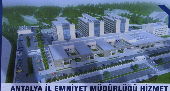 Emniyete modern kompleks hizmet binası