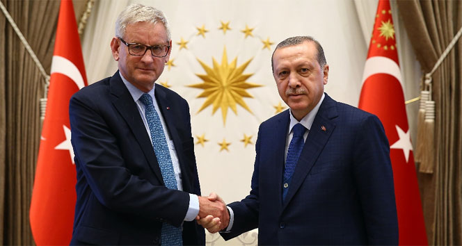 Cumhurbaşkanı Erdoğan, Carl Bildt’i kabul etti