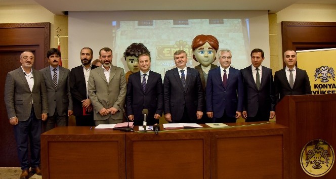 Konya Büyükşehir Belediyesi,‘Emiray’ çizgi dizisi için TRT ile protokol imzalandı