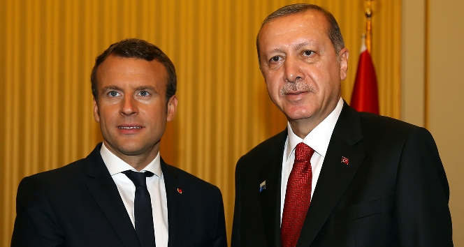 Erdoğan, Fransa Cumhurbaşkanı ile görüştü