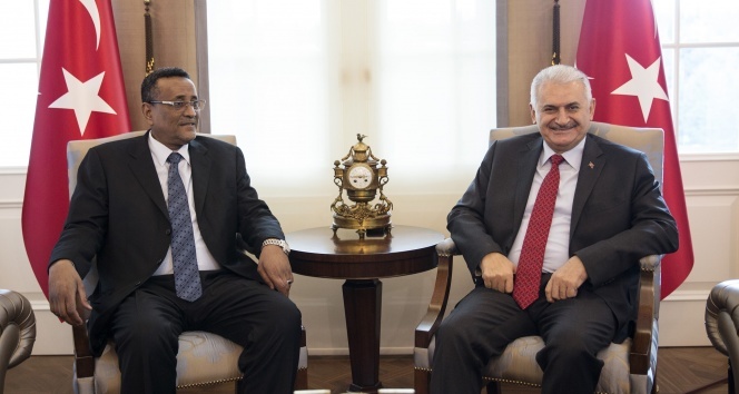 Başbakan Yıldırım, Sudan Cumhurbaşkanı Yardımcısı Hamid ile görüştü