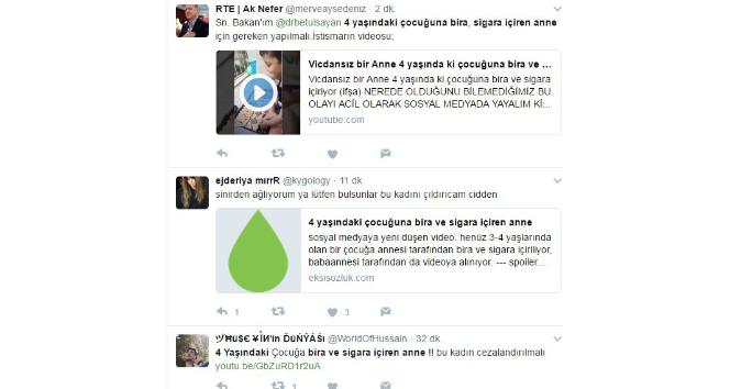 Çocuğuna sigara ve bira içiren anneye büyük tepki yağıyor