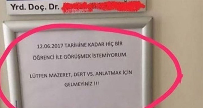 'Görüşmek istemiyorum' yazan akademisyene sosyal medya cezası