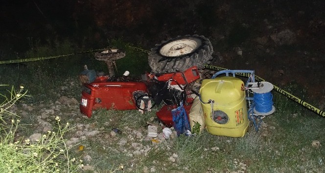 Karaman’da traktör dere yatağına yuvarlandı: 1 ölü