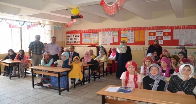 Kaymakam Ermiş’ten Kuran Kursu öğrencilerine ziyaret