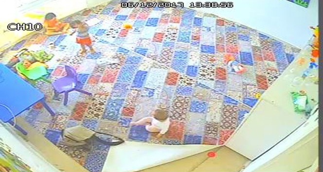 1 yaşındaki çocuğa kreşte bakıcı dayağı iddiası