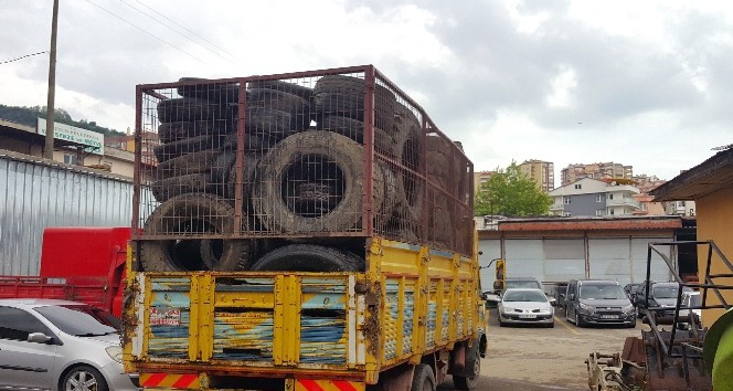 Ömrünü tamamlamış lastikler geri dönüşüme kazandırılıyor