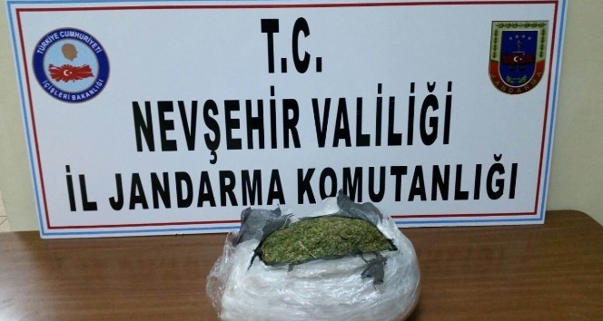 Nevşehir’de 3 kilo 200 gram esrar ele geçirildi