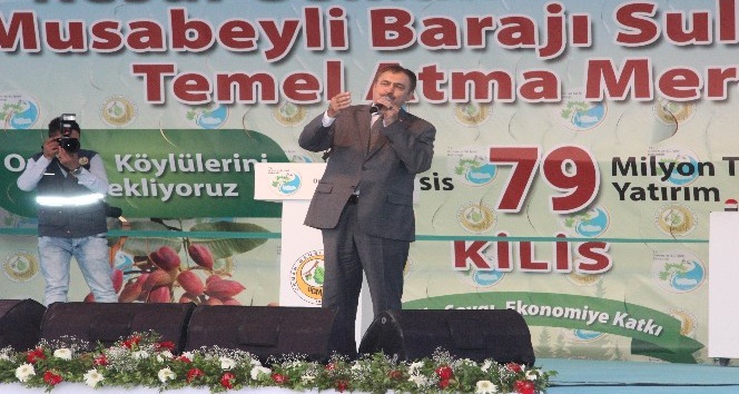 Bakan Eroğlu, Kilis’te temel atma törenine katıldı