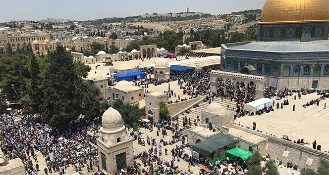 İsrail, Mescid-i Aksa’yı bugün de Müslümanlara kapattı