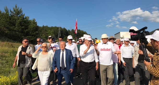 Kılıçdaroğlu, adalet yürüyüşünü 9. gününü tamamladı