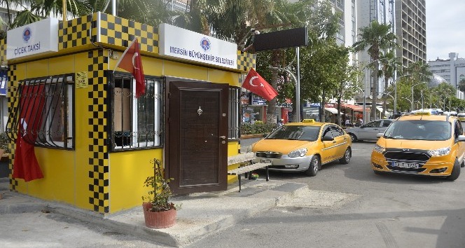 Mersin’de taksi durakları yenileniyor