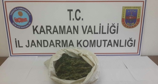 Karaman’da jandarmadan uyuşturucu operasyonu
