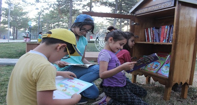 Çocuklar, piknikte de kitap okuyacak