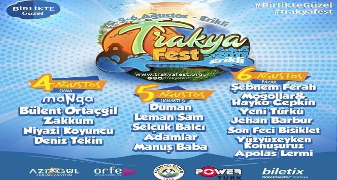 Trakya’nın festivali TrakyaFest başlıyor