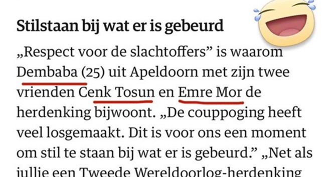 Hollanda&#039;nın ulusal gazetesinden büyük hata