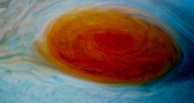 NASA, Jupiter&#039;deki &#039;Büyük Kırmızı Leke&#039;yi yakından fotoğrafladı