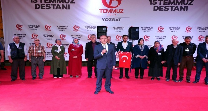 Yozgat’ta şehit yakınları Cumhurbaşkanı Erdoğan’a Türk bayrağı gönderdi