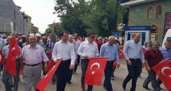15 Temmuz Demokrasi ve Milli Birlik Günü Anma Yürüyüşü düzenlendi