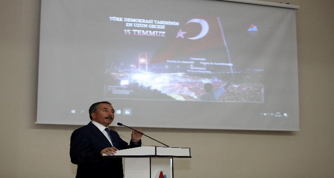 Ağrı İbrahim Çeçen Üniversitesinde “ Türk Demokrasi Tarihinin En Uzun Gecesi 15 Temmuz” Paneli Düzenlendi