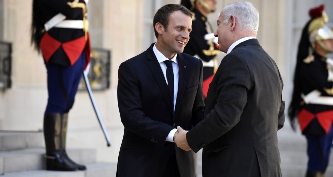 Macron, Netanyahu’yu kabul etti