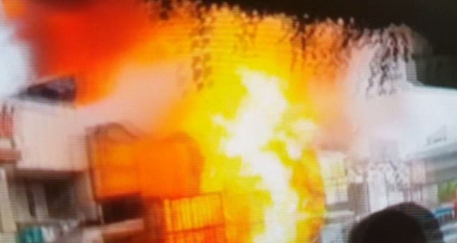 Samsun&#039;da 15 kişinin yaralandığı patlamanın görüntüleri ortaya çıktı