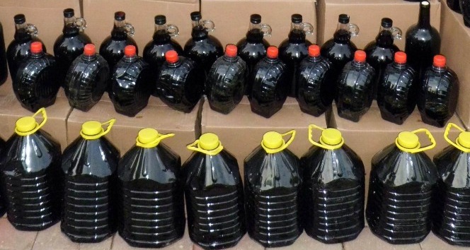 Kırklareli’de 264 litre kaçak şarap ele geçirildi